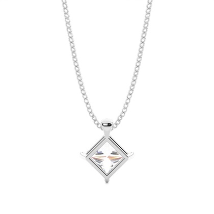 Prong-Einstellung Diamant Solitaire Anhänger