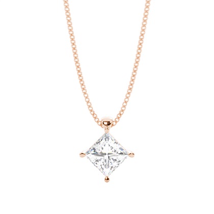 Rose Gold Diamond Pendants & Necklaces