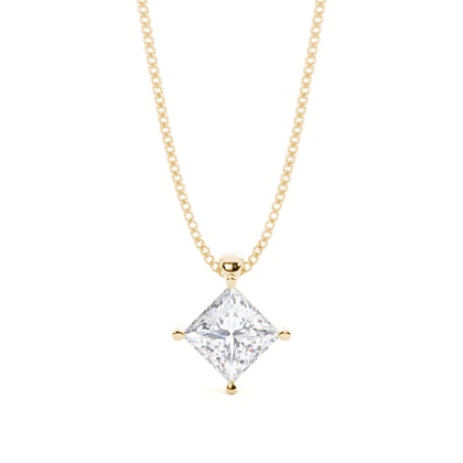 Prong Setting Moissanite Solitaire Pendant