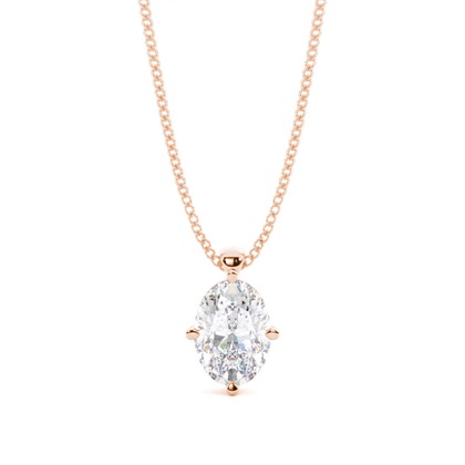 Prong Setting Moissanite Solitaire Pendant