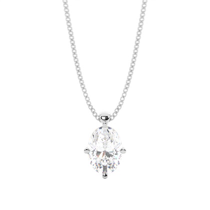 Oval Diamond Pendants