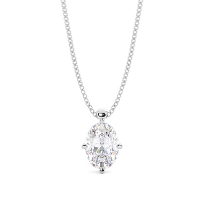 Prong Setting Moissanite Solitaire Pendant