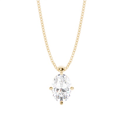 Oval Diamond Pendants
