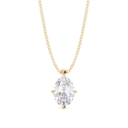 Prong Setting Moissanite Solitaire Pendant