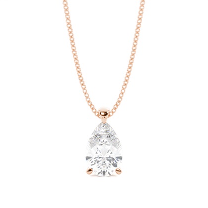 Pear Diamond Pendants