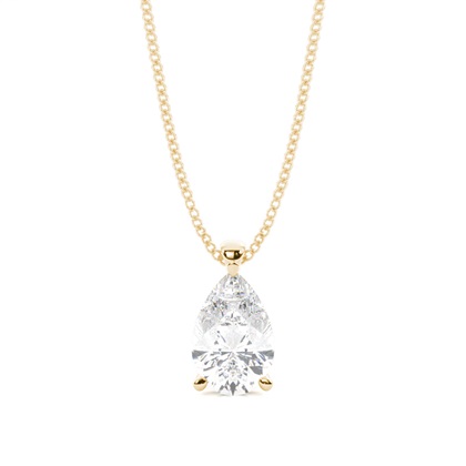 Pear Diamond Pendants