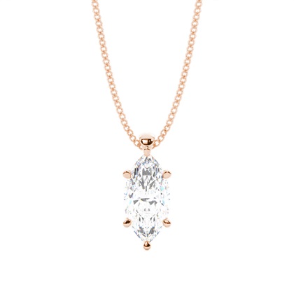 Marquise Rose Gold Diamond Necklaces and Diamond Pendants