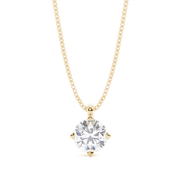 Prong Setting Moissanite Solitaire Pendant