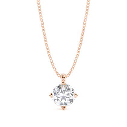 Prong Setting Moissanite Solitaire Pendant