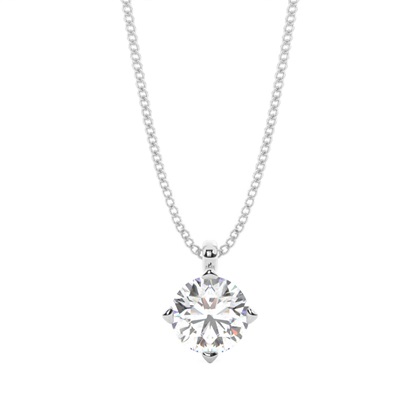 Prong Setting Diamond Solitaire Pendant