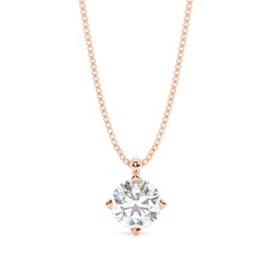 Prong Setting Moissanite Solitaire Pendant