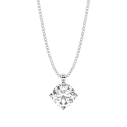 Prong Setting Diamond Solitaire Pendant