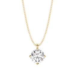Prong Setting Diamond Solitaire Pendant