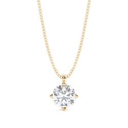 Prong Setting Moissanite Solitaire Pendant
