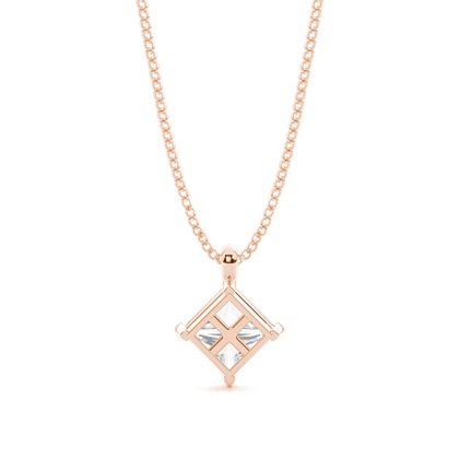 Princess Moissanite Pendants