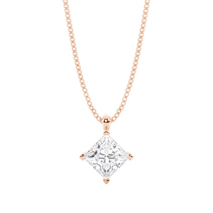 Rose Gold Diamond Pendants & Necklaces