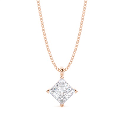 Prong Setting Moissanite Solitaire Pendant