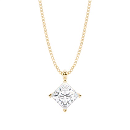 Princess Cut Diamond Pendants