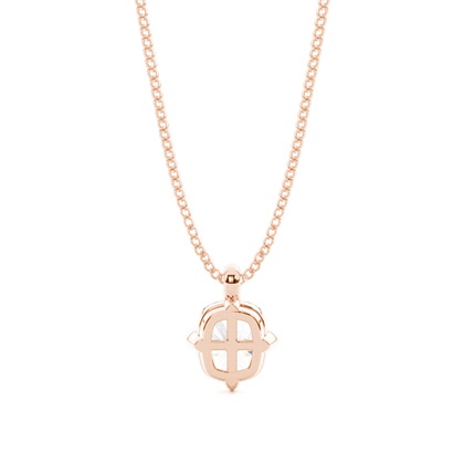 Prong-Einstellung Diamant Solitaire Anhänger