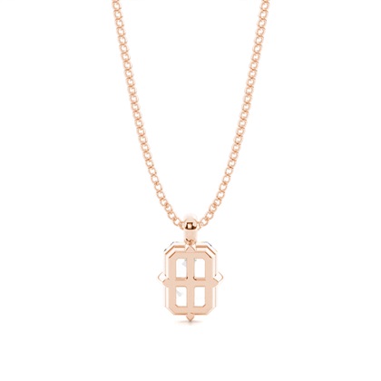 Prong-Einstellung Diamant Solitaire Anhänger