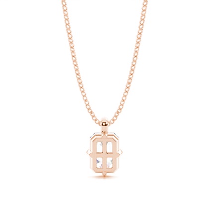 Prong-Einstellung Moissanit Solitaire Anhänger