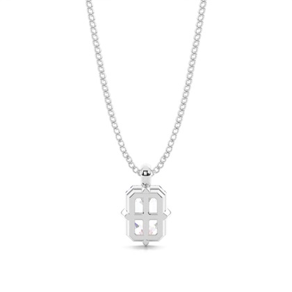 Prong-Einstellung Moissanit Solitaire Anhänger