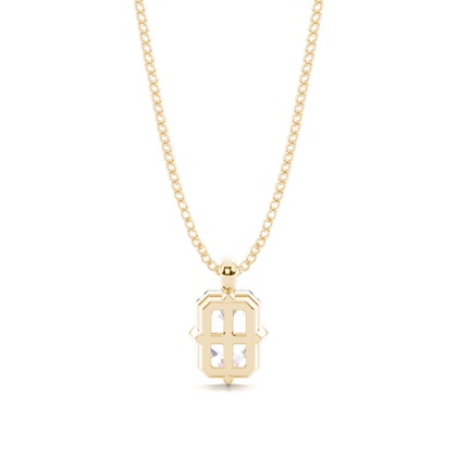 Prong-Einstellung Moissanit Solitaire Anhänger