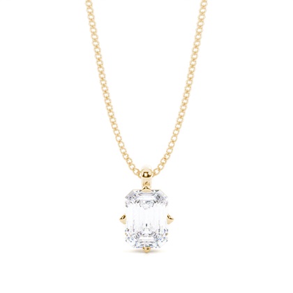 Prong Setting Moissanite Solitaire Pendant