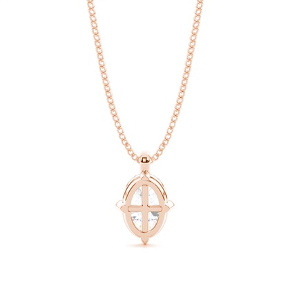 Rose Gold Moissanite Pendants