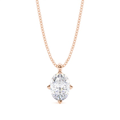Prong Setting Moissanite Solitaire Pendant