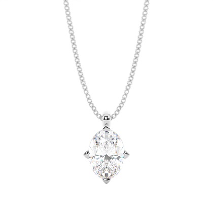Oval Diamond Pendants
