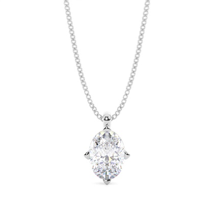 Prong Setting Moissanite Solitaire Pendant