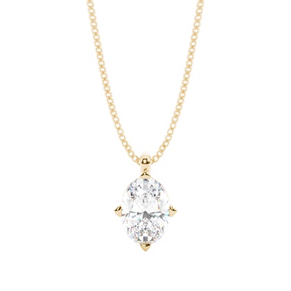 Oval Diamond Pendants