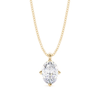 Prong Setting Moissanite Solitaire Pendant