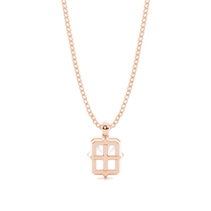 Prong-Einstellung Diamant Solitaire Anhänger