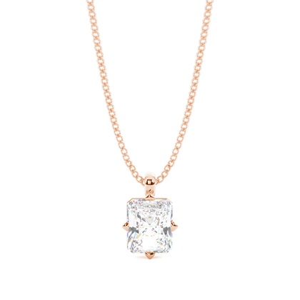 Radiant Rose Gold Diamond Necklaces and Diamond Pendants