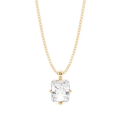 Radiant Yellow Gold Diamond Necklaces and Diamond Pendants