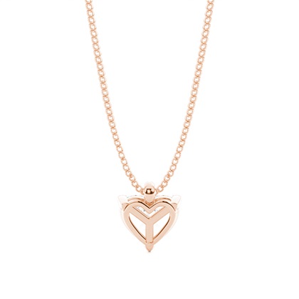 Prong-Einstellung Diamant Solitaire Anhänger