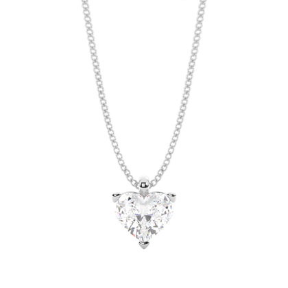 Heart Diamond Necklaces and Diamond Pendants