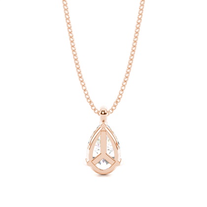 Prong-Einstellung Diamant Solitaire Anhänger