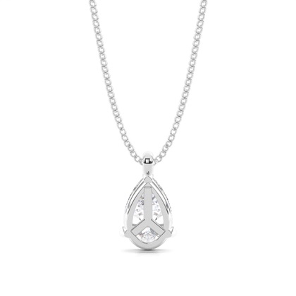 Prong-Einstellung Moissanit Solitaire Anhänger