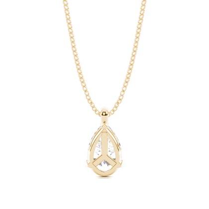 Prong-Einstellung Diamant Solitaire Anhänger