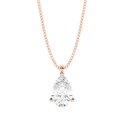 Pear Diamond Pendants