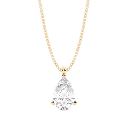 Pear Diamond Pendants