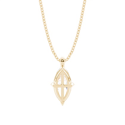 Prong-Einstellung Diamant Solitaire Anhänger