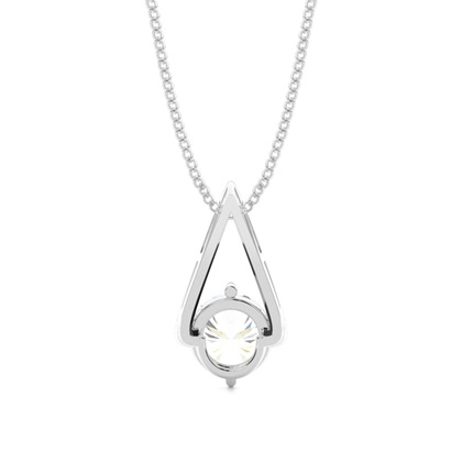 Prong-Einstellung Diamant Solitaire Anhänger