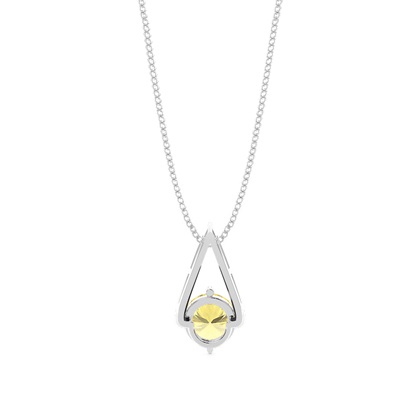 Gelber Diamant Solitär Anhänger