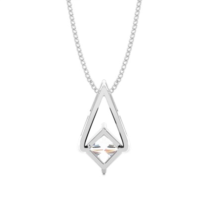 Prong-Einstellung Diamant Solitaire Anhänger