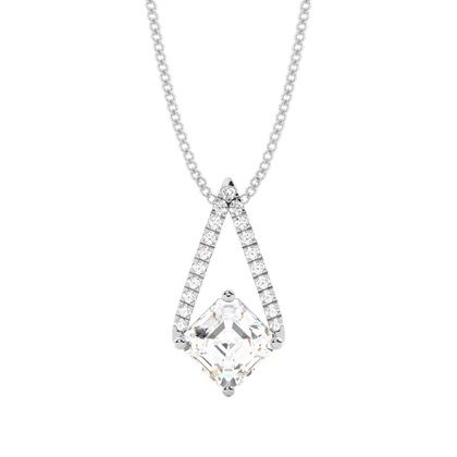 Prong Setting Diamond Solitaire Pendant