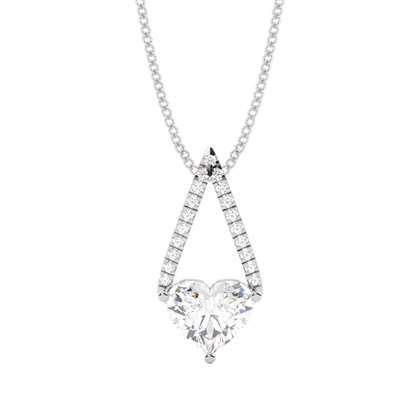 Heart Diamond Necklaces and Diamond Pendants